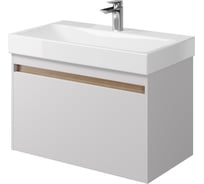 Подвесная тумба Creto Etna 80, White, 1 внешний и 1 внутренний ящик 4-1078W