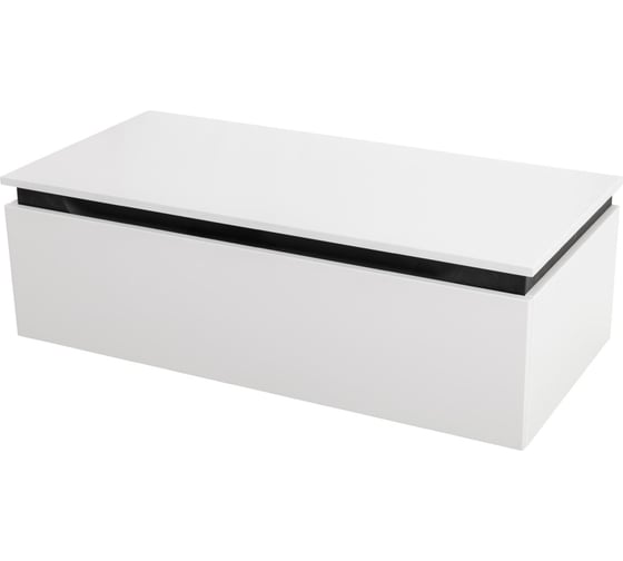 Тумба с одним выкатным ящиком Cezares SLIDER Bianco Opaco SLIDER-1000-1C-PI-BO