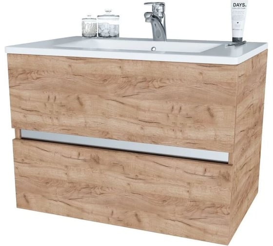 Подвесная тумба SANVIT КУБЭ - 75 - 2 ДУБ kkube2075dub 1