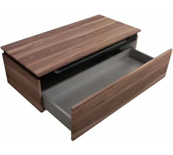 Тумба с одним выкатным ящиком CEZARES SLIDER, орех дымчатый, 796x476x300, SLIDER-800-1C-PI-NA-P