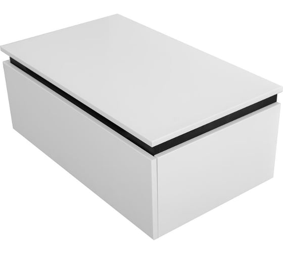 Тумба с одним выкатным ящиком CEZARES SLIDER, Bianco Opaco, 796x476x300, SLIDER-800-1C-PI-BO