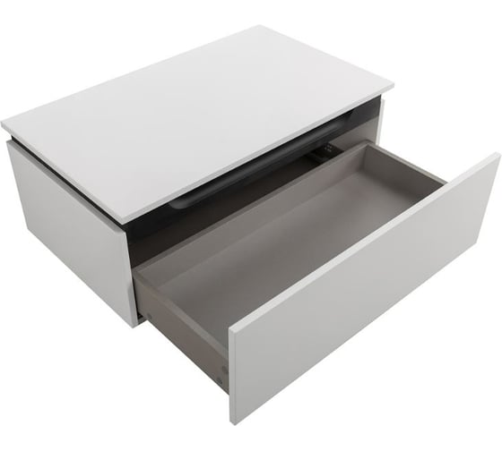 Тумба с одним выкатным ящиком CEZARES SLIDER, Bianco Opaco, 796x476x300, SLIDER-800-1C-PI-BO