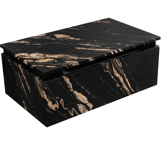 Тумба с одним выкатным ящиком CEZARES SLIDER, черный фьюжн, 796x476x300, SLIDER-800-1C-PI-NF-P