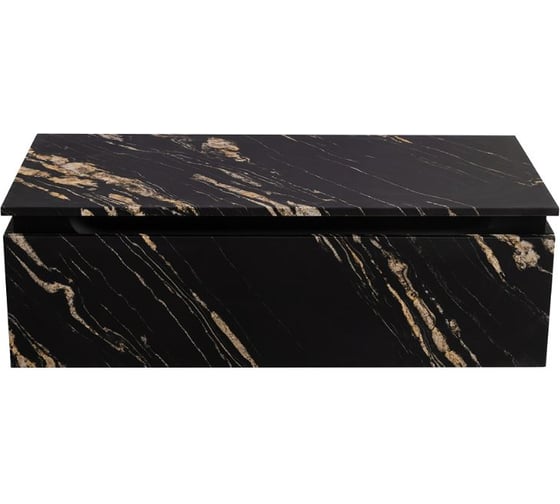 Тумба с одним выкатным ящиком CEZARES SLIDER, черный фьюжн, 996x476x300, SLIDER-1000-1C-PI-NF-P 1