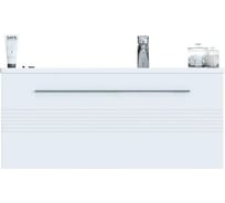 Подвесная тумба SANVIT Соната 1-90 R белый глянец ksonata1090R