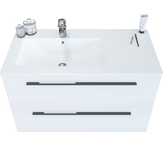 Подвесная тумба SANVIT Соната 2-100 L белый глянец ksonata2100L