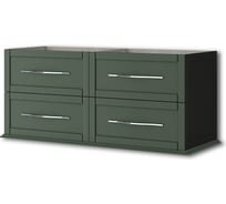 Тумба под раковину Cezares TIFFANY с 4-мя выдвижными ящиками Verde opaco, 120x46x55 см 55332