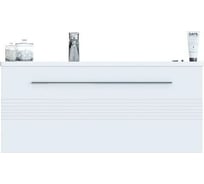 Подвесная тумба SANVIT Соната 1-90 L белый глянец ksonata1090L