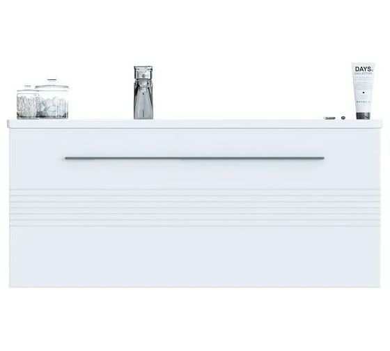 Подвесная тумба SANVIT Соната 1-90 L белый глянец ksonata1090L 1