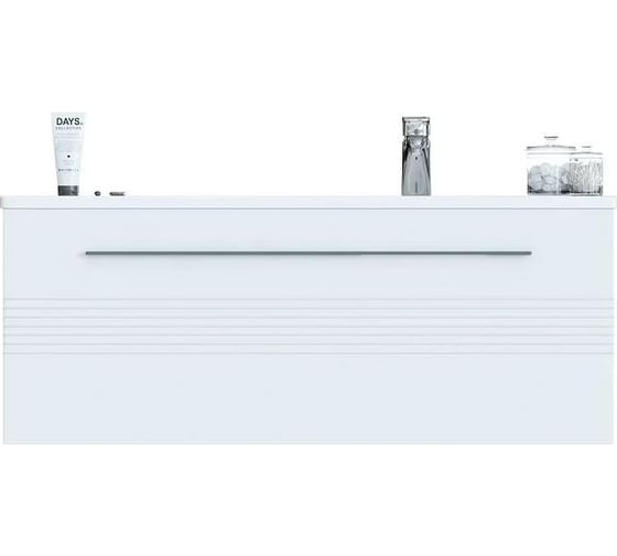 Подвесная тумба SANVIT Соната 1-100 L белый глянец ksonata1100L