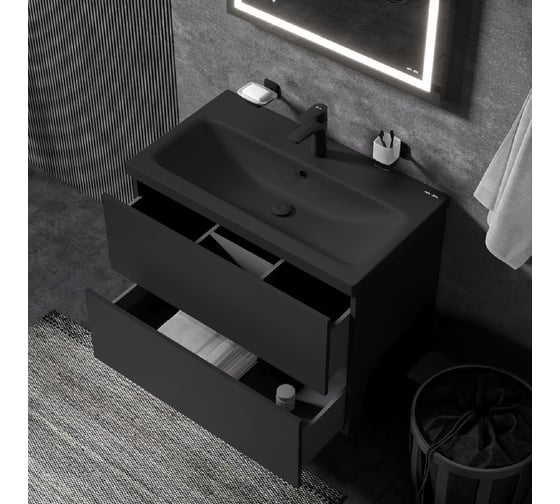 Подвесной комплект AM.PM Gem 75 см, черный BK90GN