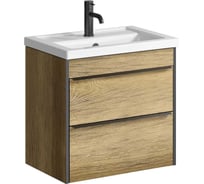 Подвесная тумба для ванной AQWELLA Fargo 60см. в цвете дерево тёмное FRG0106DB