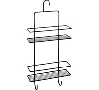 Полка на крючке двухэтажная  FIXSEN черная FX-750В-2