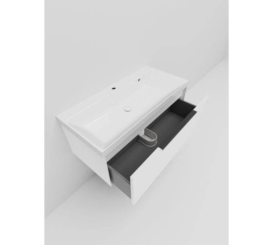 Тумба под раковину LA FENICE SIMPLA Bianco, без раковины, белая, 100 см 531896