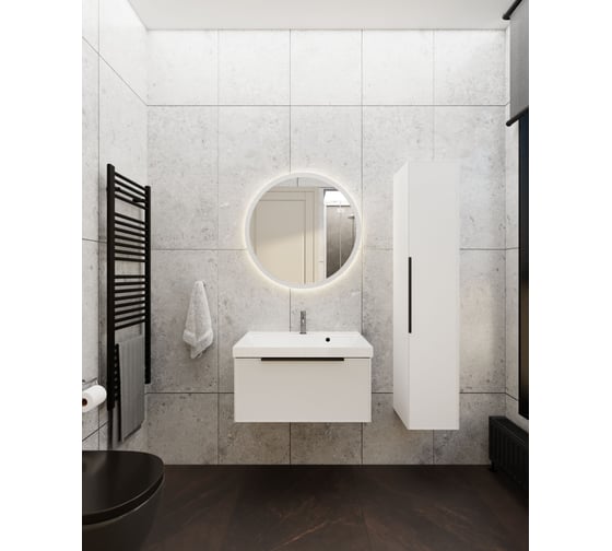 Тумба под раковину LA FENICE SIMPLA Bianco, без раковины, белая, 60 см 531875