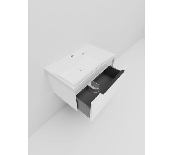 Тумба под раковину LA FENICE SIMPLA Bianco, без раковины, белая, 80 см 531889