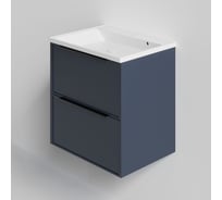 Тумба под раковину LA FENICE SIMPLA Blu Grigio TWIN без раковины, синяя, 80 см 531900