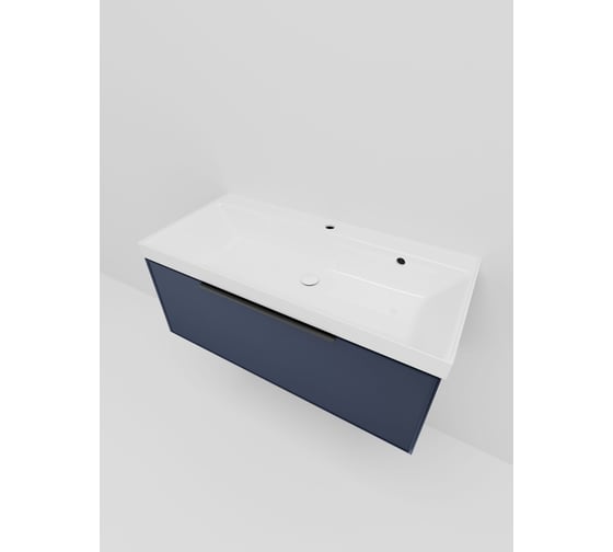 Тумба под раковину LA FENICE SIMPLA Blu Grigio без раковины, синяя, 100 см 531910 1