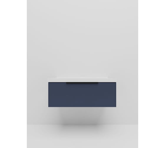 Тумба под раковину LA FENICE SIMPLA Blu Grigio без раковины, синяя, 100 см 531910