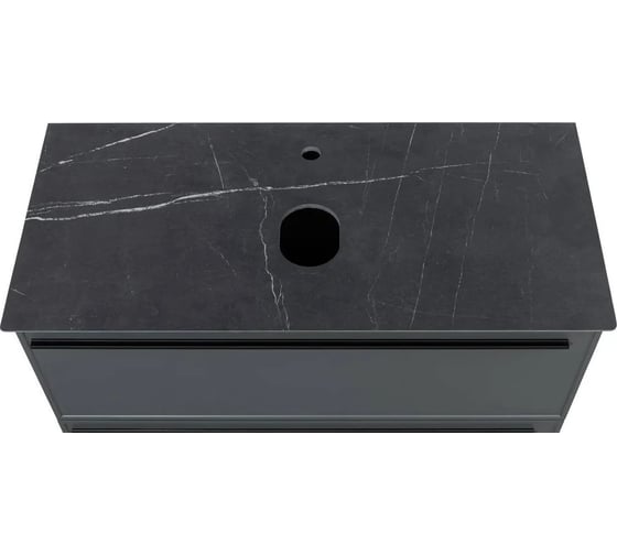Столешница LA FENICE Granite Black Olive Light Lappato черная 100 см 176966 1