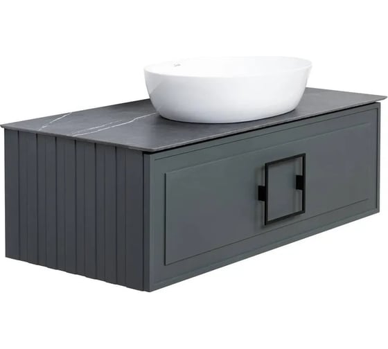 Столешница LA FENICE Granite Black Olive Light Lappato черная 80 см 176962