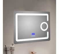 Зеркало с LED-подсветкой MELANA 8060 подогрев, часы, косметическое зеркало Bluetooth MLN-LED091B