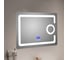 Зеркало с LED-подсветкой MELANA 8060 подогрев, часы, косметическое зеркало Bluetooth MLN-LED091B 1