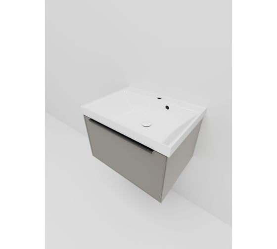 Тумба под раковину (без раковины) LA FENICE SIMPLA Cappuccino бежевая 60 см 531908