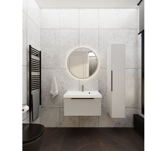 Тумба под раковину (без раковины) LA FENICE SIMPLA Cappuccino бежевая 60 см 531908