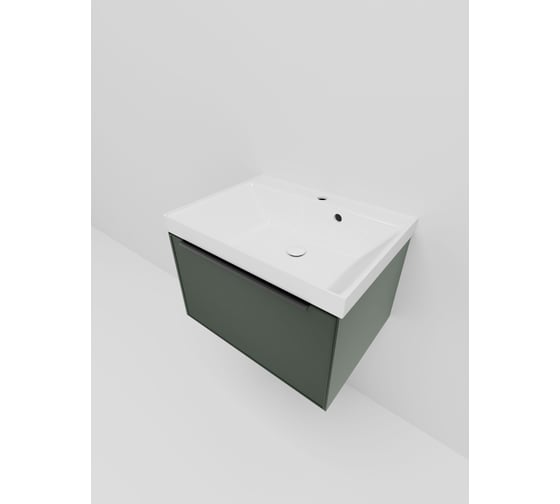 Тумба под раковину (без раковины) LA FENICE SIMPLA Grigio серо-зелёная 60 см 531878 1