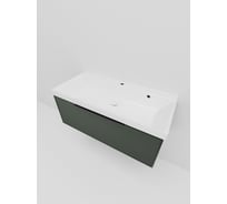 Тумба под раковину (без раковины) LA FENICE SIMPLA Grigio серо-зелёная 100 см 531903