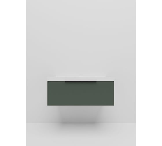 Тумба под раковину (без раковины) LA FENICE SIMPLA Grigio серо-зелёная 100 см 531903