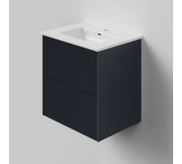 Тумба под раковину (без раковины) LA FENICE TERRA Twin Blu Grigio синяя матовая, 60 см 531897