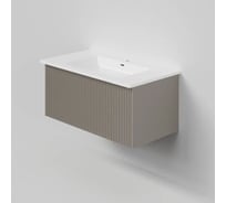 Тумба под раковину (без раковины) LA FENICE TERRA Cappuccino бежевая матовая, 80 см 503607