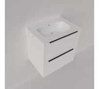 Тумба под раковину (без раковины) LA FENICE TESORO платиновый белый, 60 см 503592