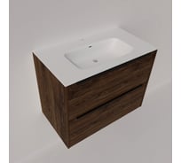 Тумба под раковину (без раковины) LA FENICE TESORO дуб Галифакс табак, 80 см 503583