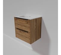 Тумба под раковину (без раковины) LA FENICE TESORO дуб Канзас коричневый, 60 см 503598