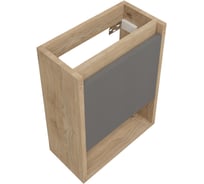 Тумба подвесная для ванной Teymi Nura 37 см, корпус дуб фасад графит T60536 ЦБ-00270635