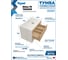 Тумба подвесная для ванной Teymi Ritta 85 см, корпус белый фасад дуб T60540 ЦБ-00270639 4
