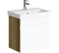 Подвесная тумба AQWELLA Smart 50 см в цвете дерево тёмное SRT0105DB