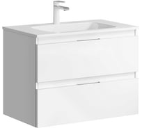 Подвесная тумба AQWELLA для ванной Акцент для раковины 37603956 напольная 75 см, белый ACC0175W