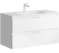 Подвесная тумба AQWELLA для ванной Акцент для раковины 37603296 100 см, белый ACC0110W