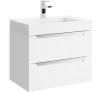 Подвесная тумба AQWELLA для ванной CUBE для раковины 37603734 70 см белого цвета CUB0107W