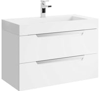 Подвесная тумба AQWELLA для ванной Cube для раковины 37603392 90см. цвет белый CUB0109W