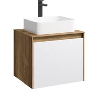 Корпус тумбы под умывальник подвесной AQWELLA Mobi цвет дуб балтийский 61 см MOB0106DB