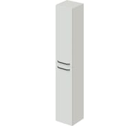Подвесной/напольный пенал ИТАНА White 30 300х300х1700 с бельевой корзиной 11245