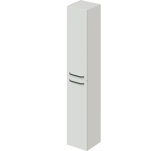 Подвесной/напольный пенал ИТАНА White 30 300х300х1700 с бельевой корзиной 11245