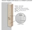 Подвесной пенал ИТАНА Wood 30 300х300х1664 универсальный 25861 10