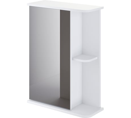 Шкаф зеркало ИТАНА Nrava Aqua Уют 50 510х200х700 левый с полкой 38582