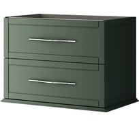 Тумба подвесная под раковину с двумя выдвижными ящиками CEZARES TIFFANY, Verde opaco, 74x46x55 см, 55330